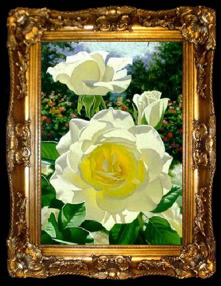 framed  unknow artist Still life floral, all kinds of reality flowers oil painting 44, ta009-2